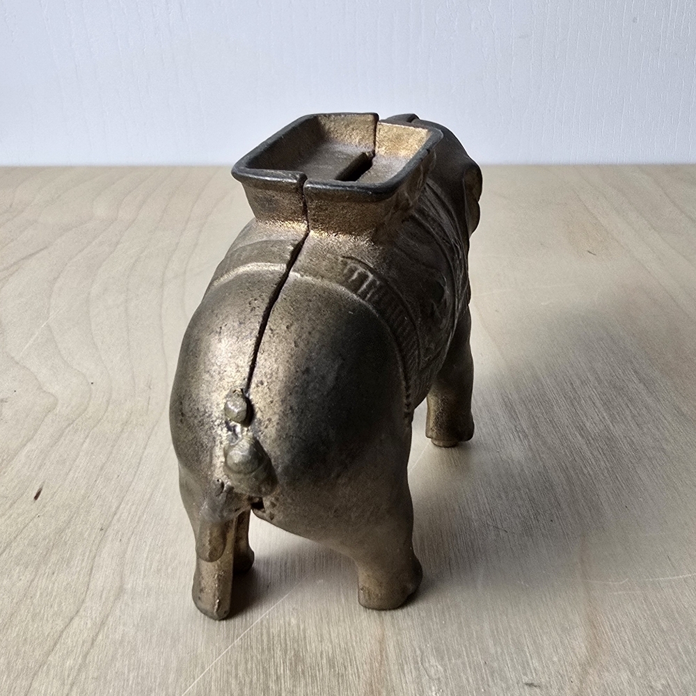Vintage Brass Elephant Figurine - Picture 6 of 8